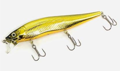 Luck E Strike STX Jerkbait, 4.5 Inch Suspending Hydrodynamic Fishing Lure, Made in The USA - color: Deadly Black