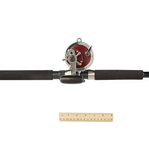 Penn Special Senator 91332 Fishing Rod and Reel Combo, 6.5 Feet, Black/Smoke/Red