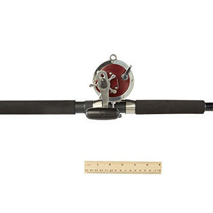Penn Special Senator 91332 Fishing Rod and Reel Combo, 6.5 Feet, Black/Smoke/Red