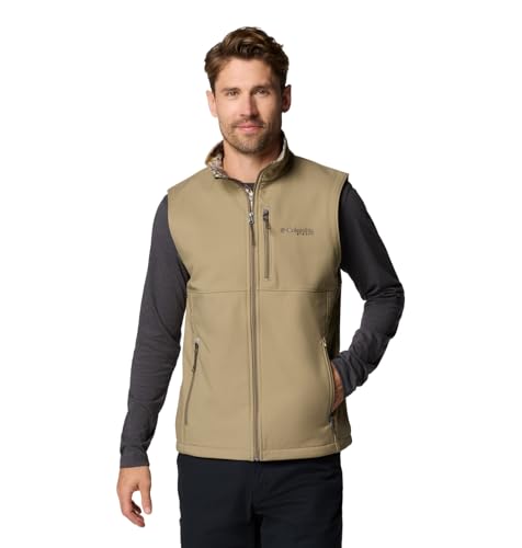 Columbia mens Phg Ascender II Softshell Vest - color: Flax/Timberwoods Camo, size: Large