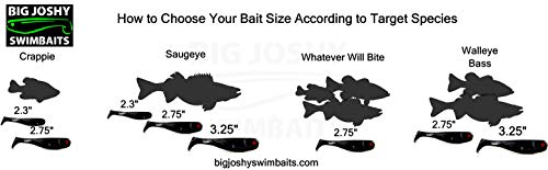 BIG JOSHY SWIMBAITS Minnow (2.75" 7 Pack, 3.25" 5 Pack) - color: Solar Flare