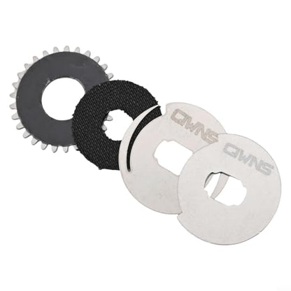Fishing Reel Drag Clicker Kit Washer Repair Parts For SLX Right Hand Baitcasting Reels, Carbon Fiber Brake Pad Gear Sprocket Pressure Plate Assembly Black Silver
