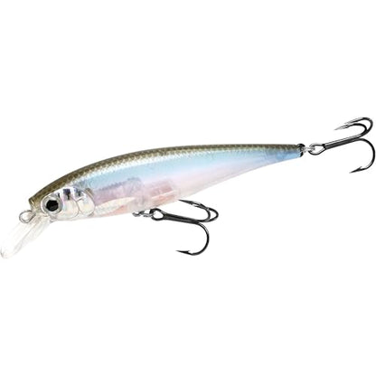 LUCKY CRAFT Pointer 78SP Fishing Lures, 3" Freshwater Bass & Trout Lures, Suspending 4ft-5ft Depth, Jerkbait, Bass Fishing Gear and Accessories, Ghost & Aurora - color: 283 Silver Cheek Ghost Minnow