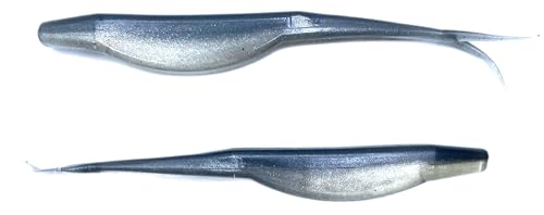 Phat Pak Baits - Drunkin Shad Zoom Super Fluke Style Soft Jerkbait 5" 20ct Soft Plastic Bass Fishing Lure - color: Ghost Minnow