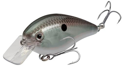 Strike King KVD 1.5 Hard Knock Fishing Lure, 3/8 oz, 3D Lifelike Eyes - color: Green Gizzard Shad, size: 3/8oz