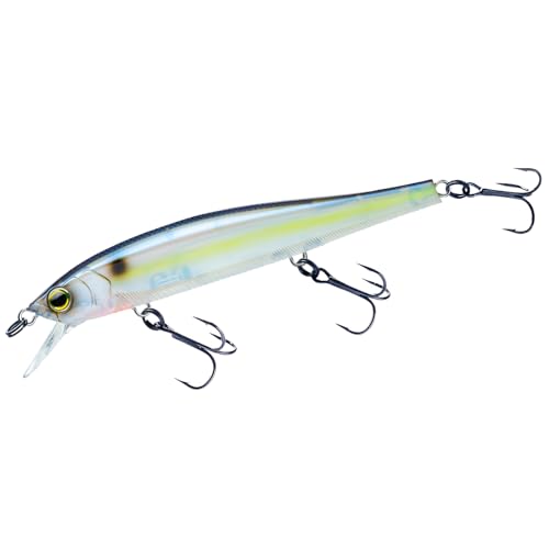 Yo-Zuri 3DB Jerkbait 110, Suspending, 4-3/8 Inch, 110mm, Natural Ayu - color: Ghost sexy shad, size: 4-3/8 Inch
