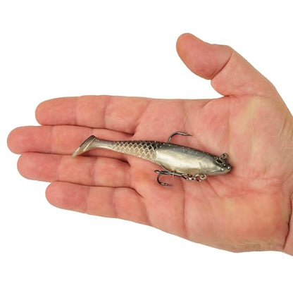 Berkley PowerBait Saltwater Pre-Rigged Cullshad Fishing Soft Bait - color: Black Shad, size: 4 in (0.5 oz)