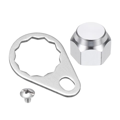 Fishing Reel Screw Nut Caps, Right Handle Knob Locking Plate Nut Replacement Parts - color: Silver, size: M8
