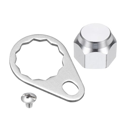 Fishing Reel Screw Nut Caps, Right Handle Knob Locking Plate Nut Replacement Parts - color: Silver, size: M8