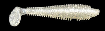 Phat Pak Baits - Phat Swimmer Keitech Style Paddletail Swimbait 2.8" 30ct Ribbed Scented Soft Plastic Bass Fishing Lure - color: Hologram Shad