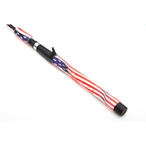 SNIPER SKIN Fishing Rod Grip - Fishing Gear Accessories - Waterproof & Adjustable - Easy to Install, Strong Replacement Grip - color: American