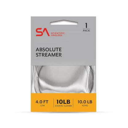 Scientific Anglers Absolute Streamer Leader 4 ft - size: 4ft - 10lb