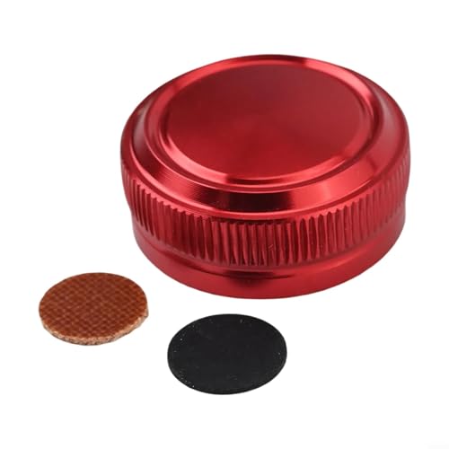 Aluminum Spool Tension Knob Cap for Metanium 09MG7 Baitcast Reel, Knurled Grip Nut for Brake Adjustment, 0.35mm Thread(red) - color: red