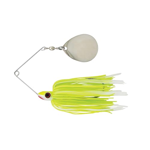 Redman Spinner Bait by Jimmy Houston, 3/8 Ounce Colorado Spinnerbait - color: Chartreuse Green White