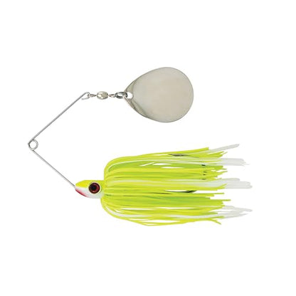 Redman Spinner Bait by Jimmy Houston, 3/8 Ounce Colorado Spinnerbait - color: Chartreuse Green White