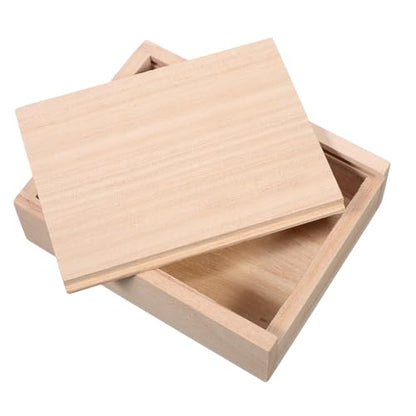 BESPORTBLE Wooden Worm Bait Box with Sliding Lid Portable Live Bait Storage Container for Fishing Breathable Worm Keeper for Anglers
