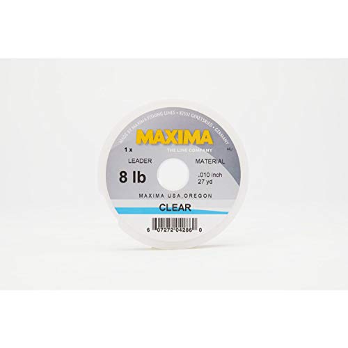 Maxima Fishing Line Leader Wheel, Clear, 8-Pound, 27-Yard - style: 8-pound, 27-yard