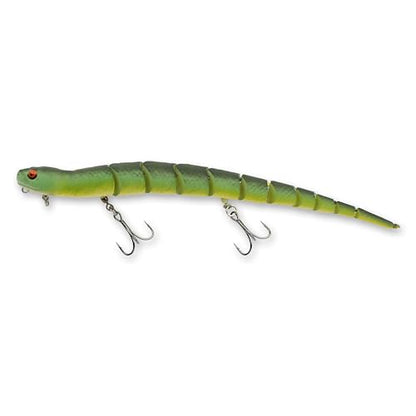 Savage Gear 3D Wake Snake Fishing Hard Bait - color: Green Snake, size: 12 in - 2 oz