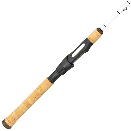 Dark Matter Fishing Rods - Hawk Trout Ultralight Fishing Rod, Medium Fast Action Spinning Rods, Tangle-Free Casting Medium Light Spinning to Fish, Sensitive Carbon Blank Ultralight Rod - White, 6'