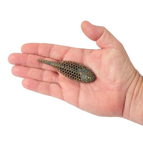 Berkley PowerBait MaxScent Flux-Gill - color: Smoke Black Blue Gold, size: 3 1/2"