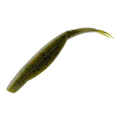 Pulse Minnow Bait for Bass Fishing, 4.7" Soft Twin Tail Lures with Fast Kicking Action, Shrimp Scented & Salt Infused, Ideal for Drop Shot & Jig Head, 10-Pack - color: Watermelon Red