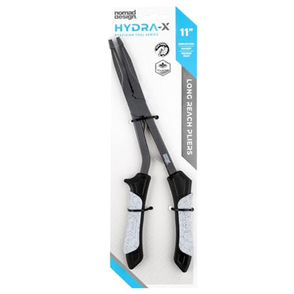 Nomad Design Hydra-X Series 11″ Long-Reach Fishing Pliers – Heavy-Duty Stainless Steel Saltwater De-Hooking Tool with Tungsten Cutters & Non-Stick Coating