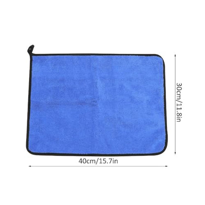 – Thickened Double Sided Absorbent Hand Towel with Clip for Fishing, Boating, Kayaking, Wiping Rods, Reels and Outdoor Gear, 15.7 x 11.8 Inch(Blue) - color: Blue