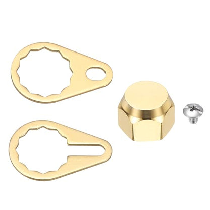 Fishing Reel Screw Nut Caps, Right Handle Locking Plate Nut Replacement Part - color: Champagne Gold, size: M7