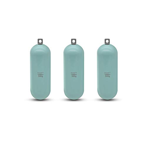 Lead Free Fishing Weights Sinkers 80g-1000g Coated Raindrop Weights Bank Sinkers Cylindrical Deep Drop Weights Assorted Sizes Bag Non-Lead Fishing Weights Saltwater for Bottom Fishing - style: 500g(17.63oz)-3pcs