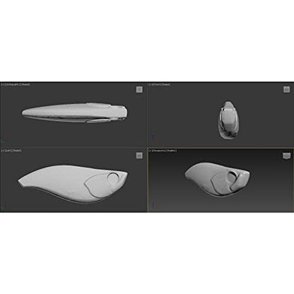 Blank Unpainted Minnow Crankbait Topwater Lipless Jerkbait Fishing Lures - color: UPL802