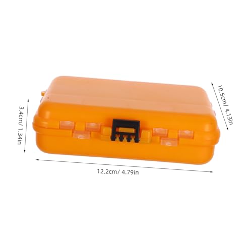 BESPORTBLE Hard Fishing Tackle Binder for Outdoor Gear Management Multilayer Fishing Storage Box Ample Compartments for Hooks Baits and Lures Organizer