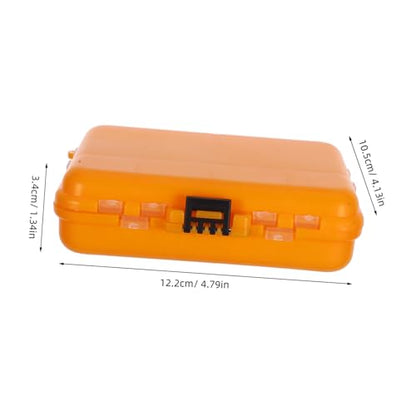 BESPORTBLE Hard Fishing Tackle Binder for Outdoor Gear Management Multilayer Fishing Storage Box Ample Compartments for Hooks Baits and Lures Organizer