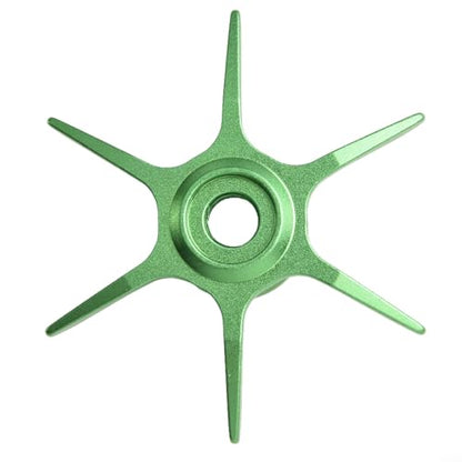 Modified Star Brake For Abu Garcia Max Series B3/B4/P3/P4/P5 Fishing Reel, 6-Star Drag Adjustment Knob, Aluminum Alloy DIY Replacement Part (right hand green) - color: green, size: right hand