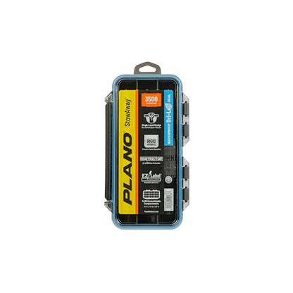 Plano StowAway 3500 Waterproof Stow Tackle Box, IPX7 Waterproof Rating, with Rustricor, Single Latch Design, Transparent DuraView Lid, Stackable Storage for Fishing Bait, Lures and Gear - size: 3500, style: Regular - New Model