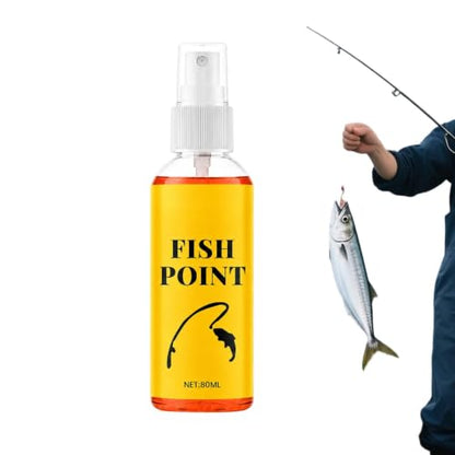 Concentrated Fish Attractant Liquid 80ml Fish Point Liquid | Bass Lure Enhancer for Lake River Stream Shore Boat Outdoor Trip Bass Trout Angler Dad Husband Boyfriend Men