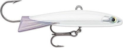 Rapala Jigging Rap Magnum, Ice Fishing Jigging Lure, Walleye Pike and Lake Trout Jig, Vertical Jigging Bait, 2-3/4", Pearl White
