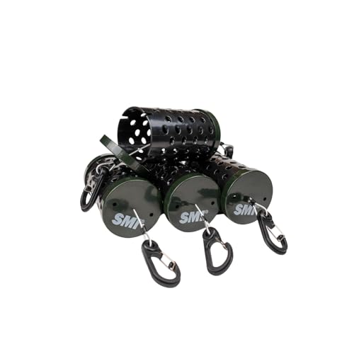 SMI Seal Resistant Saltwater Bait Barrel with Snaps | Durable Marine-Grade Design for Secure Bait Storage | Ideal for Crab, Shrimp, and Fishing Applications