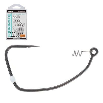 BKK TITANRIDER Soft Plastic Hook - size: 2/0 (Pack of 5)