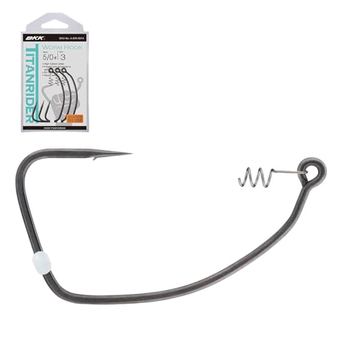 BKK TITANRIDER Soft Plastic Hook - size: 1/0 (Pack of 6)