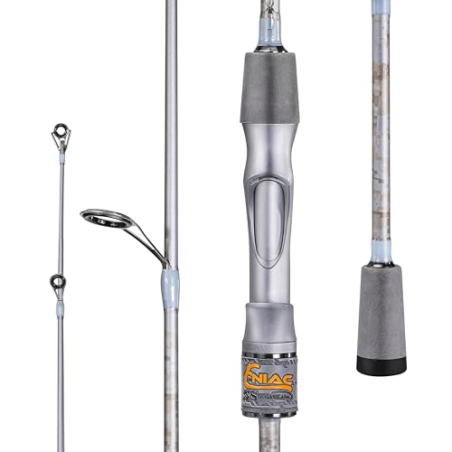 Sougayilang Fishing Pole, IM6 Graphite Spinning Rod & Casting Rod - Two Pieces, SuperPolymer Handle Fishing Rod for Bass Fishing
