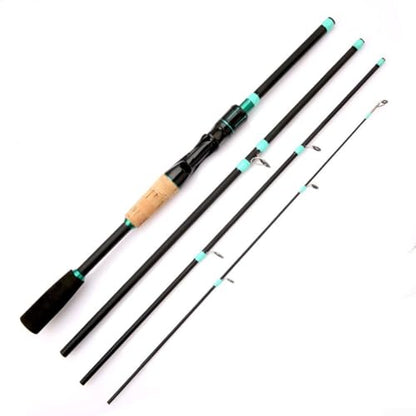 Spin & Casting Rods, Strong Carbon&Glass Composite Fishing Rod with Stainless Steel Line Guides for Bass, Trout, Panfish, Catfish(POLISHED SPIN 1.65M)