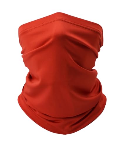 Fishing Neck Gaiter, Sun Protection Face Mask, Cooling Neck Shield Scarf Cycling Balaclava Bandana for Men and Women - color: Red