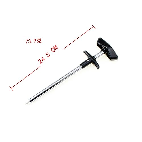 HEMOTON Portable Hook Aluminum Tube Detacher for Fishing Lures Lightweight Fishing Tool Random Color Easy One Hand Operation Resistant Design