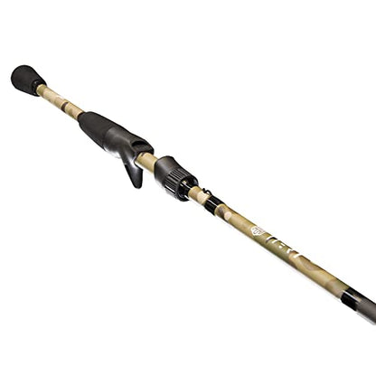 Lew's American Hero Tier 1 Casting Fishing Rod, HM50 Graphite Blank with Stainless Steel Guides, Split Grip EVA Handle, Multicam - size: 6'10", style: 6'10"