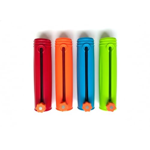 Iron Fishing Rod Ground Spike Holder - 13 Inch Portable Stake for Riverbank & Lake Shore Stability, Red/Orange/Blue - color: Blue