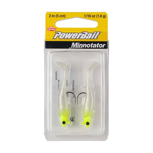 Berkley PowerBait Minnotator Fishing Soft Bait - color: Lemon Head Glow, size: 2 in - 1/16 oz