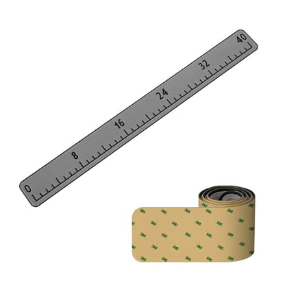 Fish Ruler with 3M Adhesive - 40in EVA Foam Fish Measuring Ruler for Fishing Boat Marine Accessories, Waterproof Non Slip Fish Measuring Tape, Fish Measurement Sticker Tool for Boat Kayak - color: Mid Grey