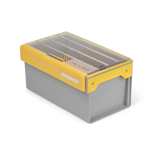 Plano Edge Master Crankbait XL Tackle Storage | Premium Tackle Organization with Rust Prevention, Clear/Yellow - style: Crankbait Xl