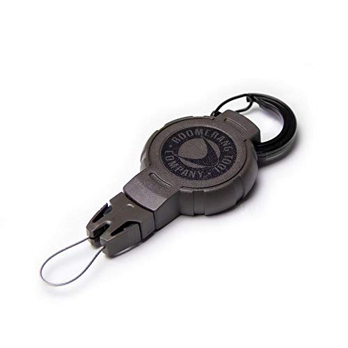 BOOMERANG TOOL COMPANY Hunting Retractable Gear Tether - style: Medium Carabiner (36" / 6oz.)