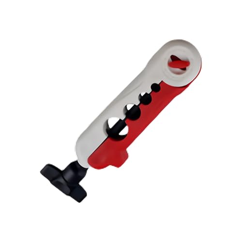 Light Weight Fishing Reel Winders Portable Reel Line Spoolers Machine Baitcasting Rotating Reel Spoolers - color: Red and white